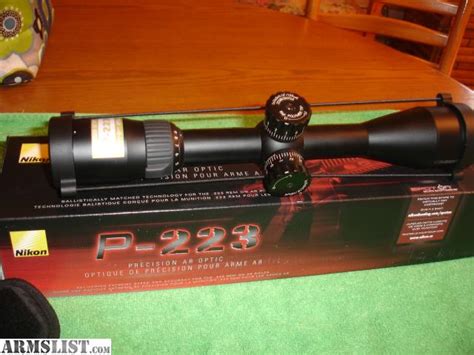 ARMSLIST - For Sale: Nikon P-223 Scope & Mount