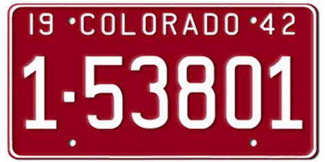 Colorado License Plates - LICENSEPLATES.TV