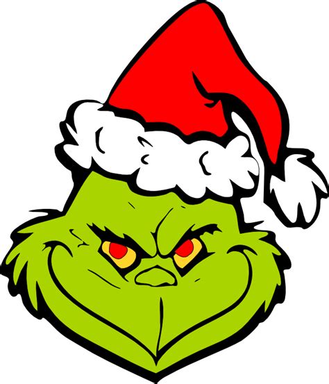 Download Movies, Personal Use, Grinch In Santa Hat, - Grinch Sticker - ClipartKey