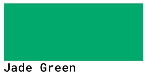 Jade Green Color Codes - The Hex, RGB and CMYK Values That You Need