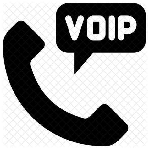 Voip Telephony Icon - Download in Glyph Style