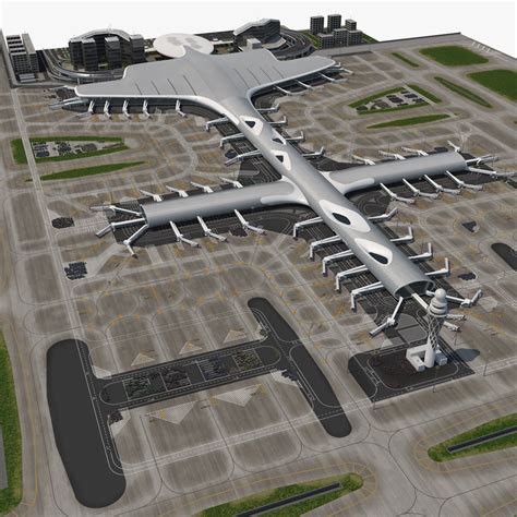 International airport model - TurboSquid 1475439