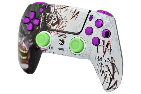 Jokester w/ Purple Chrome Inserts Custom Controller For PS5