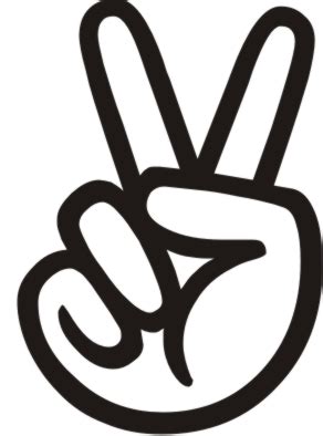 Cartoon Hand Peace Sign : Peace Sign Cartoon Hand Cliparts Finger ...