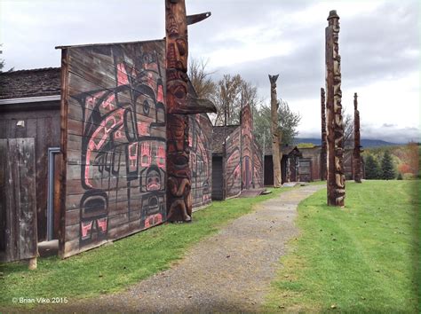 Northern Interior British Columbia: The Ksan Historical Village Near ...