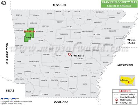 Franklin County Map, Arkansas