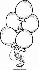 Happy Birthday Balloons S Coloring Pages sketch template