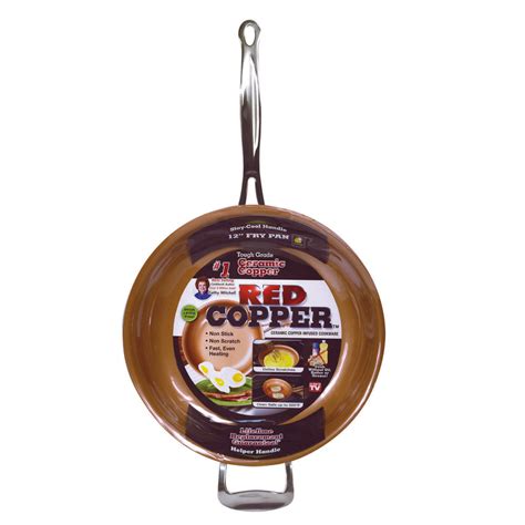 Red Copper Ceramic Copper Fry Pan 12 in. Red – Hi-Pro Ace Supercentre