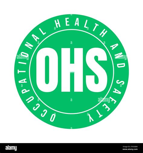 OHS occupational health and safety symbol icon Stock Photo - Alamy