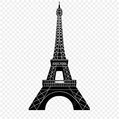 Paris Eiffel Tower Silhouette PNG Transparent, Paris Eiffel Tower Black ...