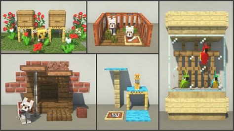 Here are 25+ Pet House Designs :) By u/BBlocks0 | Minecraft crafts, Minecraft houses, Minecraft ...