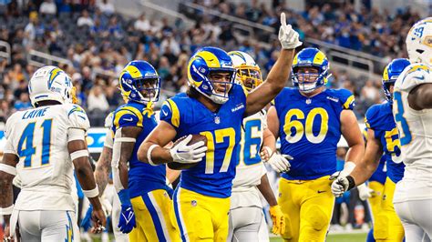 Los Angeles Rams rookie wide receiver Puka Nacua 11-yard touchdown ...