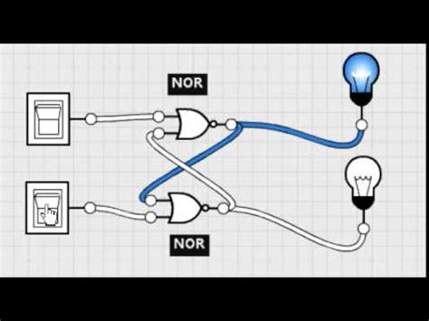 rs flip flop simulation - YouTube