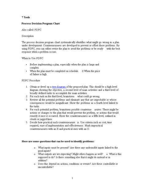 Process Decision Program Chart Template - Create Effective Diagrams ...