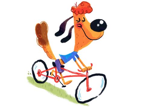 Dog on Bike by Kyle Jones on Dribbble