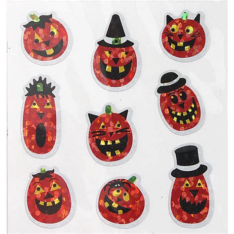 Pumpkin Faces Sandylion Acid-Free Stickers - Walmart.com