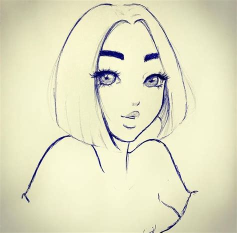 Pen Drawing Art - Cute Cartoon Face - Smail Jr