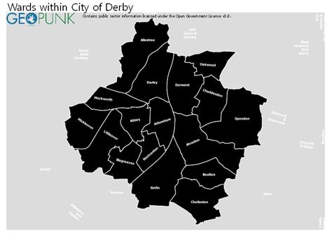 Map and Details for Derby City Council Local Authority