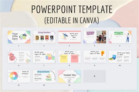 Powerpoint Slides Canva Template Canva Editable Ppt - Etsy UK