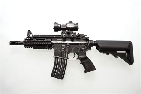 Heavily Used Military M16 Rifle Stock Photo - Image of military ...