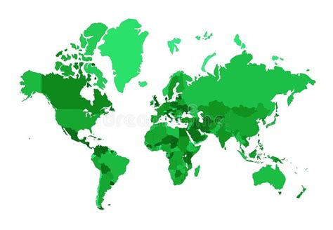 Continents world map stock vector. Illustration of australia - 23896496