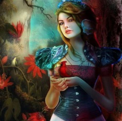 free download | Red Garden, red, garden, fantasy, lady, HD wallpaper | Peakpx