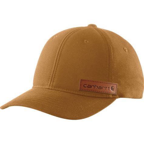 Carhartt Rugged Flex Canvas Full-Back Fitted Logo Graphic Cap Men's