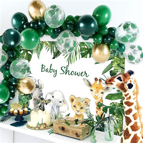 Buy JeVenis Safari Baby Shower Decoration Jungle Party Supplies Safari ...