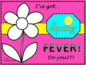 Spring Fever Activities Bundle and Picture Dictionary by English with Anna