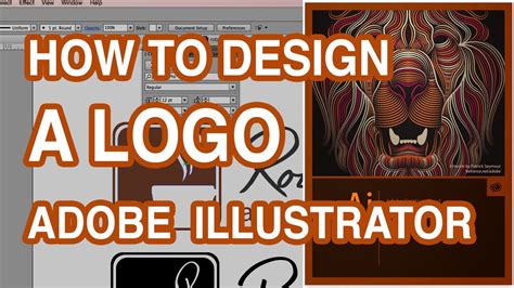 How To Design A Logo - Make Your Own Logo - Illustrator Tutorial - YouTube