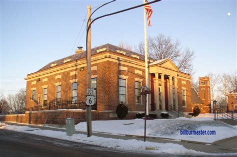 Looking northeast at the Spring Valley Post Office. (January, 2009)