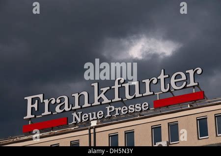 Advertising, Frankfurter Neue Presse, Am central railway station, Frankfurt am Main, Hesse ...