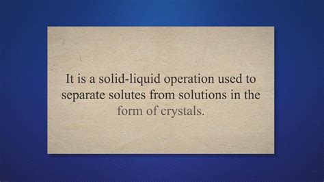 Crystallization Meaning