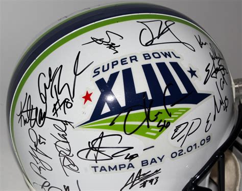 2008 Cardinals "Super Bowl XLIII" Full-Size Helmet Signed by (28) with ...