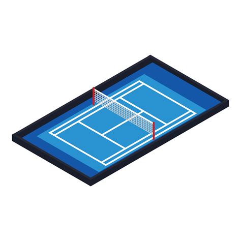 Tennis court icon, isometric style 14221318 Vector Art at Vecteezy