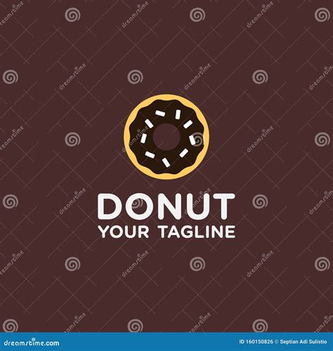 Simple Donuts Logo Design Template Stock Vector - Illustration of celebration, cafe: 160150826