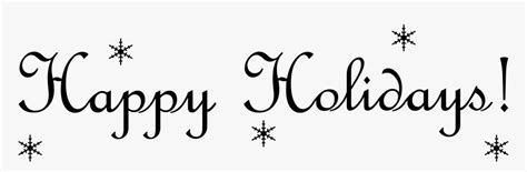 Holidays Cliparts Transparent Email Signature - Happy Holidays Clip Art ...