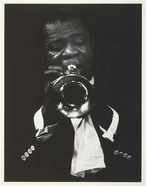 Louis Armstrong Playing the Trumpet, from the series "Jazz Street ...