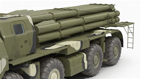 BM-30 Smerch Rocket Launcher Camouflage 3D model - TurboSquid 1777971