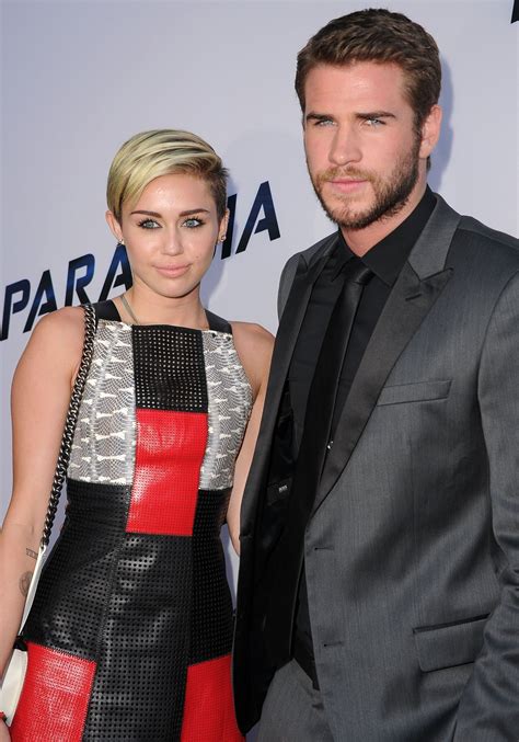 Liam Hemsworth And Miley Cyrus Paranoia Premiere