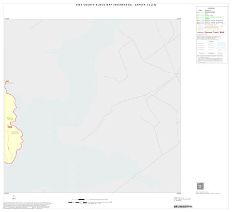 1990 Census County Block Map (Recreated): Zapata County, Inset B04 ...