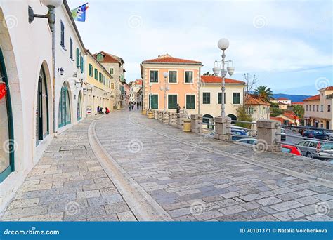 Street of Herceg-Novi Old Town Editorial Photo - Image of fortification ...