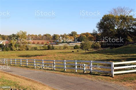 Typical American Farm Landscape Stock Photo - Download Image Now ...