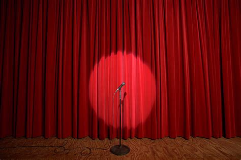 Spotlight On Microphone Stand On Stage Photograph by Adam Taylor