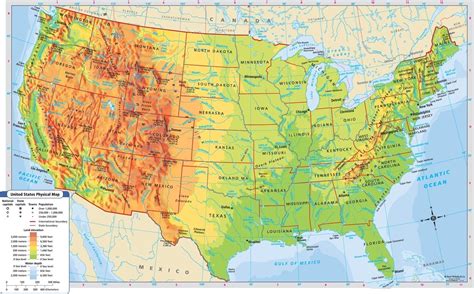 Map Of Us States Mountains Maps USA US Geography Mountain Inside Usa | Wisconsin