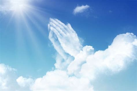 Prayer Clouds Background Material, Wallpaper, Prayer, Pray Background ...