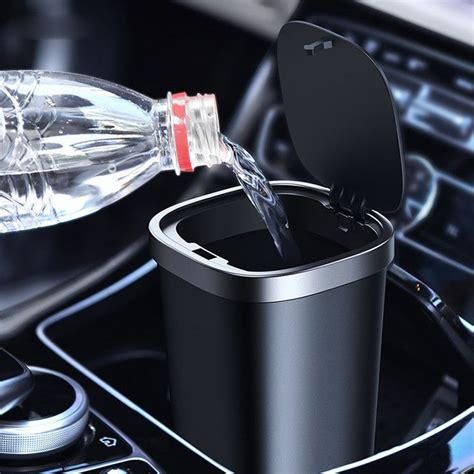 Cup Holder Car Trash Can, with Large Capacity & Leakage-proof Design ...