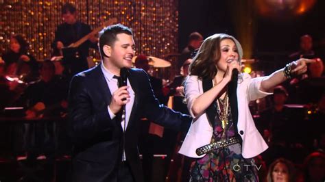 Michael Buble & Thalia - Feliz Navidad (Mis Deseos) HDTV live - YouTube