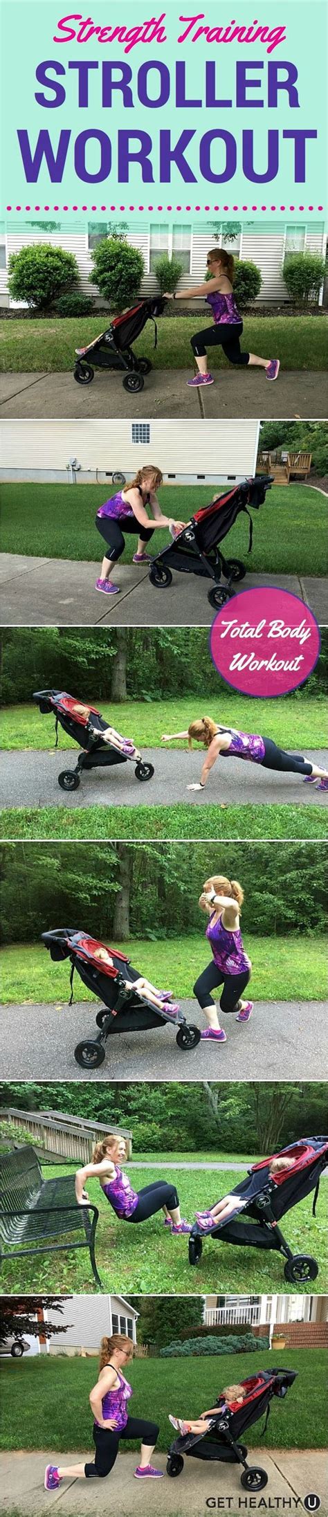 The Strength Training Stroller Workout For Busy Moms | Stroller workout, Strength workout, Fat ...