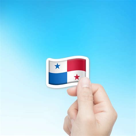 Flag Of Panama 🇵🇦 2-Inch Die-Cut Emoji Sticker. Printed in the USA. Get ...